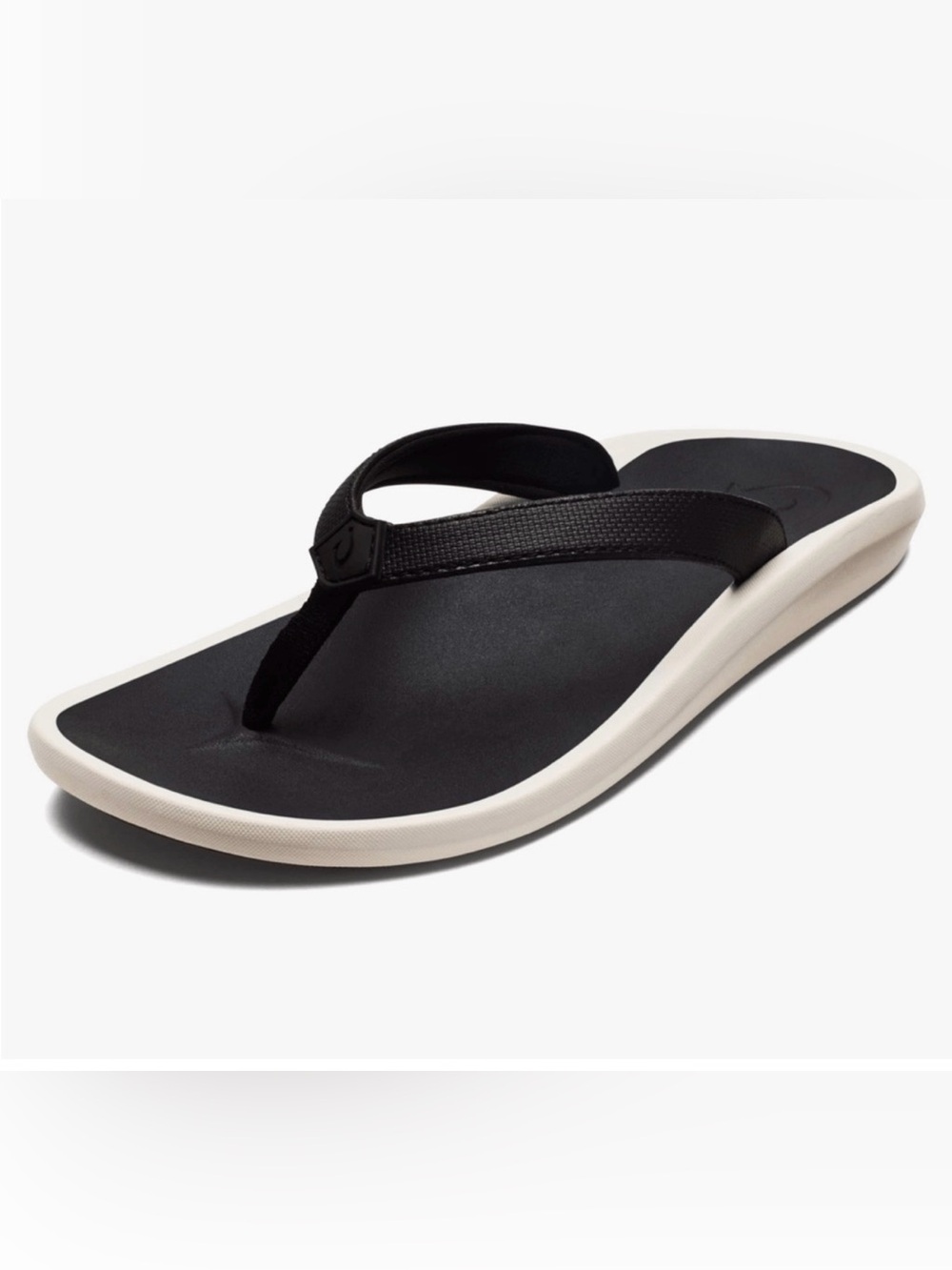 OLUKAI-Pi'oe Women's Beach Sandals- Black/DK Shadow- Size 9